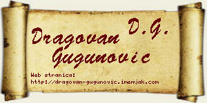 Dragovan Gugunović vizit kartica